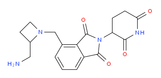 4-{[2-(aminomethyl)azetidin-1-yl]methyl}-2-(2,6-dioxopiperidin-3-yl)-2,3-dihydro-1H-isoindole-1,3-dione