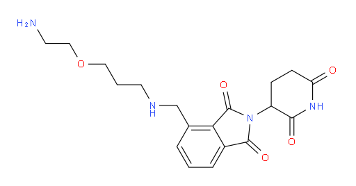4-({[3-(2-aminoethoxy)propyl]amino}methyl)-2-(2,6-dioxopiperidin-3-yl)-2,3-dihydro-1H-isoindole-1,3-dione