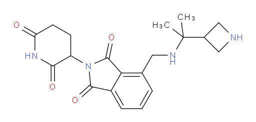 4-({[2-(azetidin-3-yl)propan-2-yl]amino}methyl)-2-(2,6-dioxopiperidin-3-yl)-2,3-dihydro-1H-isoindole-1,3-dione