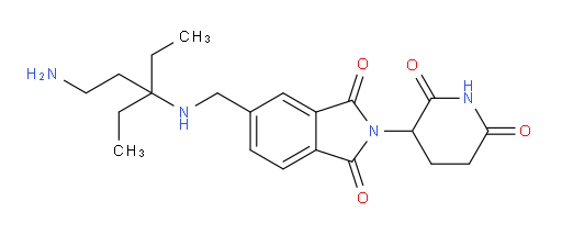 5-{[(1-amino-3-ethylpentan-3-yl)amino]methyl}-2-(2,6-dioxopiperidin-3-yl)-2,3-dihydro-1H-isoindole-1,3-dione