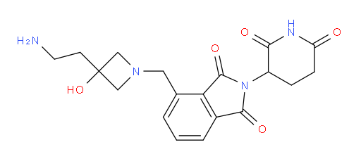 4-{[3-(2-aminoethyl)-3-hydroxyazetidin-1-yl]methyl}-2-(2,6-dioxopiperidin-3-yl)-2,3-dihydro-1H-isoindole-1,3-dione