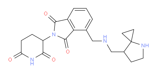 4-{[({4-azaspiro[2.4]heptan-7-yl}methyl)amino]methyl}-2-(2,6-dioxopiperidin-3-yl)-2,3-dihydro-1H-isoindole-1,3-dione