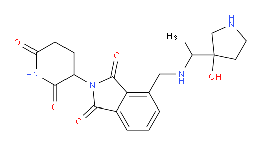 2-(2,6-dioxopiperidin-3-yl)-4-({[1-(3-hydroxypyrrolidin-3-yl)ethyl]amino}methyl)-2,3-dihydro-1H-isoindole-1,3-dione