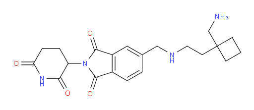 5-[({2-[1-(aminomethyl)cyclobutyl]ethyl}amino)methyl]-2-(2,6-dioxopiperidin-3-yl)-2,3-dihydro-1H-isoindole-1,3-dione