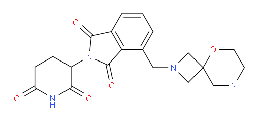 2-(2,6-dioxopiperidin-3-yl)-4-({5-oxa-2,8-diazaspiro[3.5]nonan-2-yl}methyl)-2,3-dihydro-1H-isoindole-1,3-dione