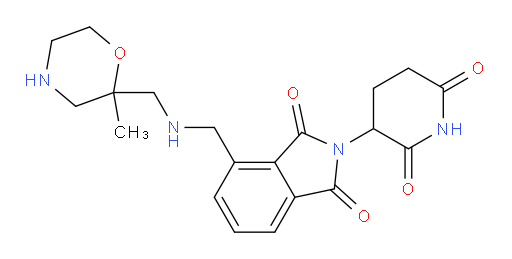 2-(2,6-dioxopiperidin-3-yl)-4-({[(2-methylmorpholin-2-yl)methyl]amino}methyl)-2,3-dihydro-1H-isoindole-1,3-dione