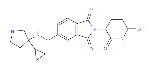 5-{[(3-cyclopropylpyrrolidin-3-yl)amino]methyl}-2-(2,6-dioxopiperidin-3-yl)-2,3-dihydro-1H-isoindole-1,3-dione