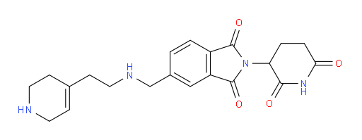2-(2,6-dioxopiperidin-3-yl)-5-({[2-(1,2,3,6-tetrahydropyridin-4-yl)ethyl]amino}methyl)-2,3-dihydro-1H-isoindole-1,3-dione