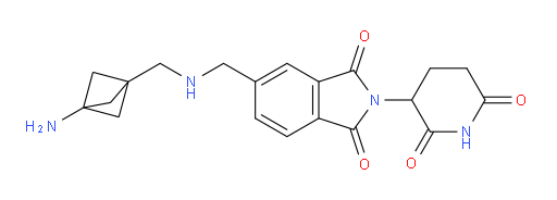 5-{[({3-aminobicyclo[1.1.1]pentan-1-yl}methyl)amino]methyl}-2-(2,6-dioxopiperidin-3-yl)-2,3-dihydro-1H-isoindole-1,3-dione