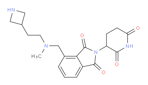 4-({[2-(azetidin-3-yl)ethyl](methyl)amino}methyl)-2-(2,6-dioxopiperidin-3-yl)-2,3-dihydro-1H-isoindole-1,3-dione