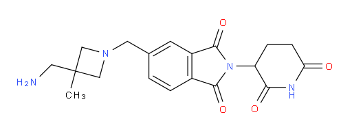 5-{[3-(aminomethyl)-3-methylazetidin-1-yl]methyl}-2-(2,6-dioxopiperidin-3-yl)-2,3-dihydro-1H-isoindole-1,3-dione