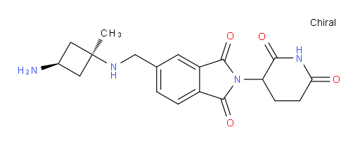 2-(2,6-dioxopiperidin-3-yl)-5-({[(1s,3r)-3-amino-1-methylcyclobutyl]amino}methyl)-2,3-dihydro-1H-isoindole-1,3-dione