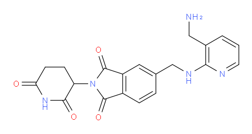 5-({[3-(aminomethyl)pyridin-2-yl]amino}methyl)-2-(2,6-dioxopiperidin-3-yl)-2,3-dihydro-1H-isoindole-1,3-dione