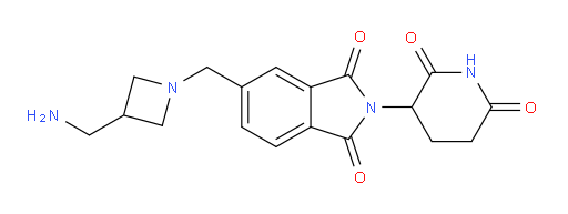 5-{[3-(aminomethyl)azetidin-1-yl]methyl}-2-(2,6-dioxopiperidin-3-yl)-2,3-dihydro-1H-isoindole-1,3-dione