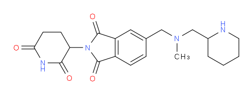 2-(2,6-dioxopiperidin-3-yl)-5-({methyl[(piperidin-2-yl)methyl]amino}methyl)-2,3-dihydro-1H-isoindole-1,3-dione