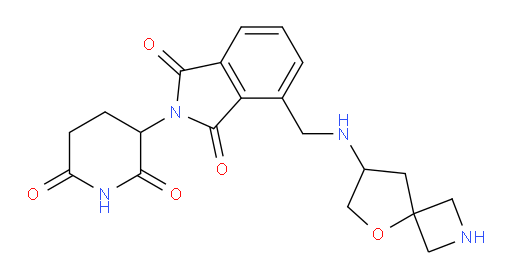 2-(2,6-dioxopiperidin-3-yl)-4-[({5-oxa-2-azaspiro[3.4]octan-7-yl}amino)methyl]-2,3-dihydro-1H-isoindole-1,3-dione