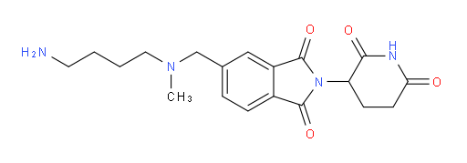 5-{[(4-aminobutyl)(methyl)amino]methyl}-2-(2,6-dioxopiperidin-3-yl)-2,3-dihydro-1H-isoindole-1,3-dione