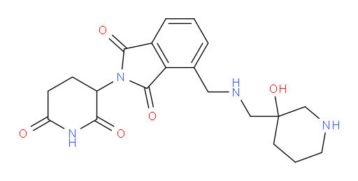 2-(2,6-dioxopiperidin-3-yl)-4-({[(3-hydroxypiperidin-3-yl)methyl]amino}methyl)-2,3-dihydro-1H-isoindole-1,3-dione