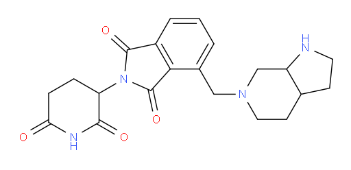 2-(2,6-dioxopiperidin-3-yl)-4-({octahydro-1H-pyrrolo[2,3-c]pyridin-6-yl}methyl)-2,3-dihydro-1H-isoindole-1,3-dione