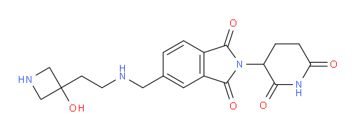 2-(2,6-dioxopiperidin-3-yl)-5-({[2-(3-hydroxyazetidin-3-yl)ethyl]amino}methyl)-2,3-dihydro-1H-isoindole-1,3-dione