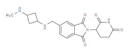 2-(2,6-dioxopiperidin-3-yl)-5-({[3-(methylamino)cyclobutyl]amino}methyl)-2,3-dihydro-1H-isoindole-1,3-dione