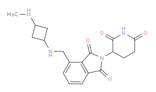 2-(2,6-dioxopiperidin-3-yl)-4-({[3-(methylamino)cyclobutyl]amino}methyl)-2,3-dihydro-1H-isoindole-1,3-dione