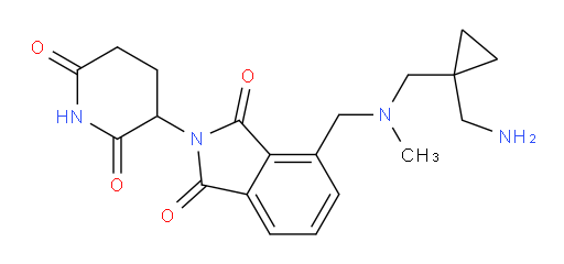 4-[({[1-(aminomethyl)cyclopropyl]methyl}(methyl)amino)methyl]-2-(2,6-dioxopiperidin-3-yl)-2,3-dihydro-1H-isoindole-1,3-dione