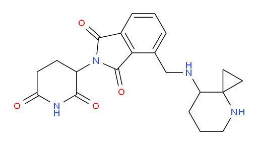 4-[({4-azaspiro[2.5]octan-8-yl}amino)methyl]-2-(2,6-dioxopiperidin-3-yl)-2,3-dihydro-1H-isoindole-1,3-dione