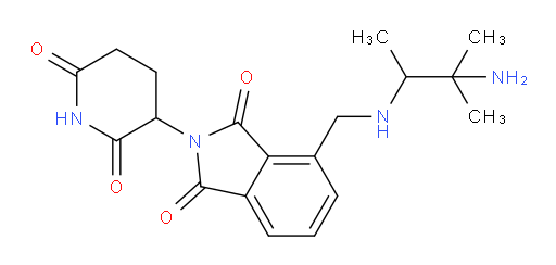 4-{[(3-amino-3-methylbutan-2-yl)amino]methyl}-2-(2,6-dioxopiperidin-3-yl)-2,3-dihydro-1H-isoindole-1,3-dione