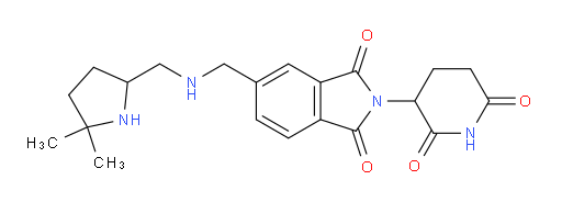 5-({[(5,5-dimethylpyrrolidin-2-yl)methyl]amino}methyl)-2-(2,6-dioxopiperidin-3-yl)-2,3-dihydro-1H-isoindole-1,3-dione