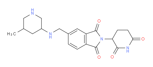 2-(2,6-dioxopiperidin-3-yl)-5-{[(5-methylpiperidin-3-yl)amino]methyl}-2,3-dihydro-1H-isoindole-1,3-dione