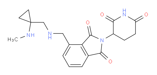 2-(2,6-dioxopiperidin-3-yl)-4-[({[1-(methylamino)cyclopropyl]methyl}amino)methyl]-2,3-dihydro-1H-isoindole-1,3-dione