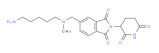 5-{[(5-aminopentyl)(methyl)amino]methyl}-2-(2,6-dioxopiperidin-3-yl)-2,3-dihydro-1H-isoindole-1,3-dione