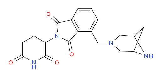4-({3,6-diazabicyclo[3.1.1]heptan-3-yl}methyl)-2-(2,6-dioxopiperidin-3-yl)-2,3-dihydro-1H-isoindole-1,3-dione