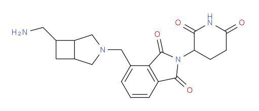 4-{[6-(aminomethyl)-3-azabicyclo[3.2.0]heptan-3-yl]methyl}-2-(2,6-dioxopiperidin-3-yl)-2,3-dihydro-1H-isoindole-1,3-dione