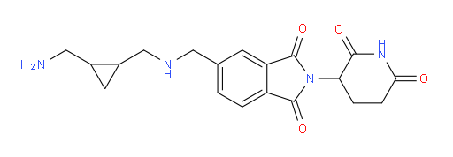 5-[({[2-(aminomethyl)cyclopropyl]methyl}amino)methyl]-2-(2,6-dioxopiperidin-3-yl)-2,3-dihydro-1H-isoindole-1,3-dione