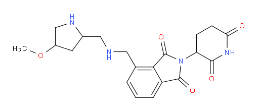 2-(2,6-dioxopiperidin-3-yl)-4-({[(4-methoxypyrrolidin-2-yl)methyl]amino}methyl)-2,3-dihydro-1H-isoindole-1,3-dione