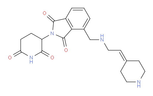 2-(2,6-dioxopiperidin-3-yl)-4-({[2-(piperidin-4-ylidene)ethyl]amino}methyl)-2,3-dihydro-1H-isoindole-1,3-dione