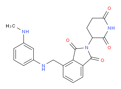 2-(2,6-dioxopiperidin-3-yl)-4-({[3-(methylamino)phenyl]amino}methyl)-2,3-dihydro-1H-isoindole-1,3-dione