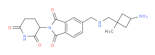 5-({[(3-amino-1-methylcyclobutyl)methyl]amino}methyl)-2-(2,6-dioxopiperidin-3-yl)-2,3-dihydro-1H-isoindole-1,3-dione