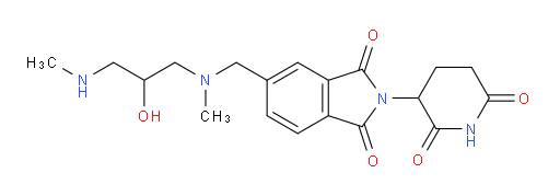 2-(2,6-dioxopiperidin-3-yl)-5-({[2-hydroxy-3-(methylamino)propyl](methyl)amino}methyl)-2,3-dihydro-1H-isoindole-1,3-dione