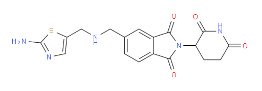 5-({[(2-amino-1,3-thiazol-5-yl)methyl]amino}methyl)-2-(2,6-dioxopiperidin-3-yl)-2,3-dihydro-1H-isoindole-1,3-dione