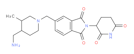 5-{[4-(aminomethyl)-3-methylpiperidin-1-yl]methyl}-2-(2,6-dioxopiperidin-3-yl)-2,3-dihydro-1H-isoindole-1,3-dione
