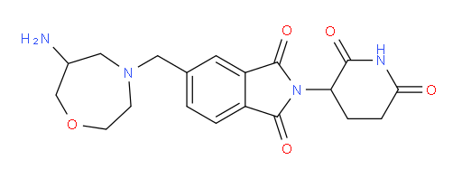 5-[(6-amino-1,4-oxazepan-4-yl)methyl]-2-(2,6-dioxopiperidin-3-yl)-2,3-dihydro-1H-isoindole-1,3-dione