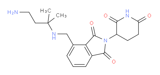 4-{[(4-amino-2-methylbutan-2-yl)amino]methyl}-2-(2,6-dioxopiperidin-3-yl)-2,3-dihydro-1H-isoindole-1,3-dione
