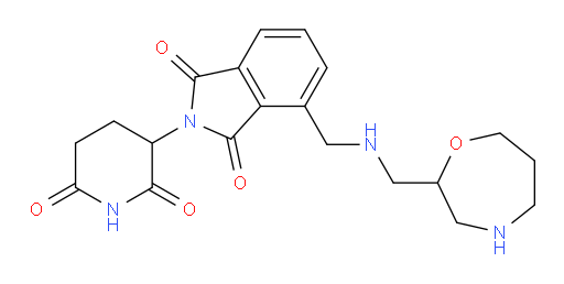 2-(2,6-dioxopiperidin-3-yl)-4-({[(1,4-oxazepan-2-yl)methyl]amino}methyl)-2,3-dihydro-1H-isoindole-1,3-dione