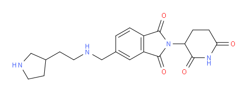 2-(2,6-dioxopiperidin-3-yl)-5-({[2-(pyrrolidin-3-yl)ethyl]amino}methyl)-2,3-dihydro-1H-isoindole-1,3-dione