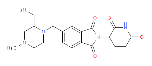 5-{[2-(aminomethyl)-4-methylpiperazin-1-yl]methyl}-2-(2,6-dioxopiperidin-3-yl)-2,3-dihydro-1H-isoindole-1,3-dione