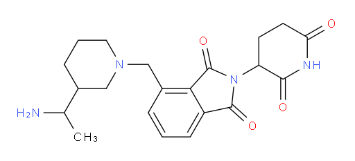 4-{[3-(1-aminoethyl)piperidin-1-yl]methyl}-2-(2,6-dioxopiperidin-3-yl)-2,3-dihydro-1H-isoindole-1,3-dione