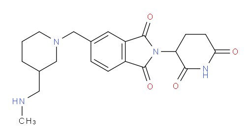2-(2,6-dioxopiperidin-3-yl)-5-({3-[(methylamino)methyl]piperidin-1-yl}methyl)-2,3-dihydro-1H-isoindole-1,3-dione